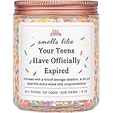 Homsolver Birthday Candles Gifts for 20 Year Old Female, Happy 20th Birthday Decorations for Women, 20 Year Old Birthday Gifts for Girl Her (Vanilla Birthday Cake Scent with Sprinkles)