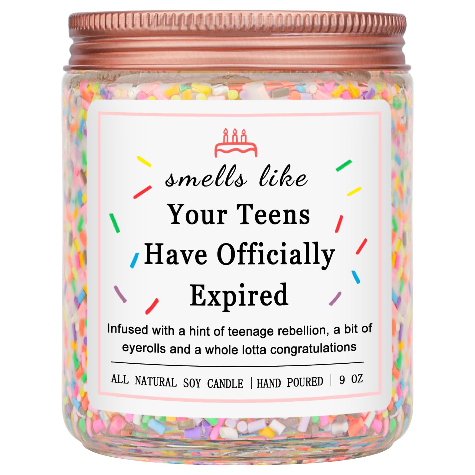 Photo 1 of Homsolver Birthday Candles Gifts for 20 21 Year Old Female Girl Her, Happy 20th 21st Birthday Decorations for Women, College Graduation Gifts (Vanilla Birthday Cake Scent with Sprinkles)