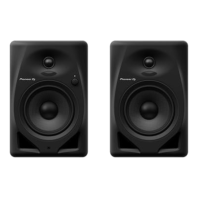 Pioneer DJ DM-50D Active 5-inch Desktop Monitor Speaker, Black