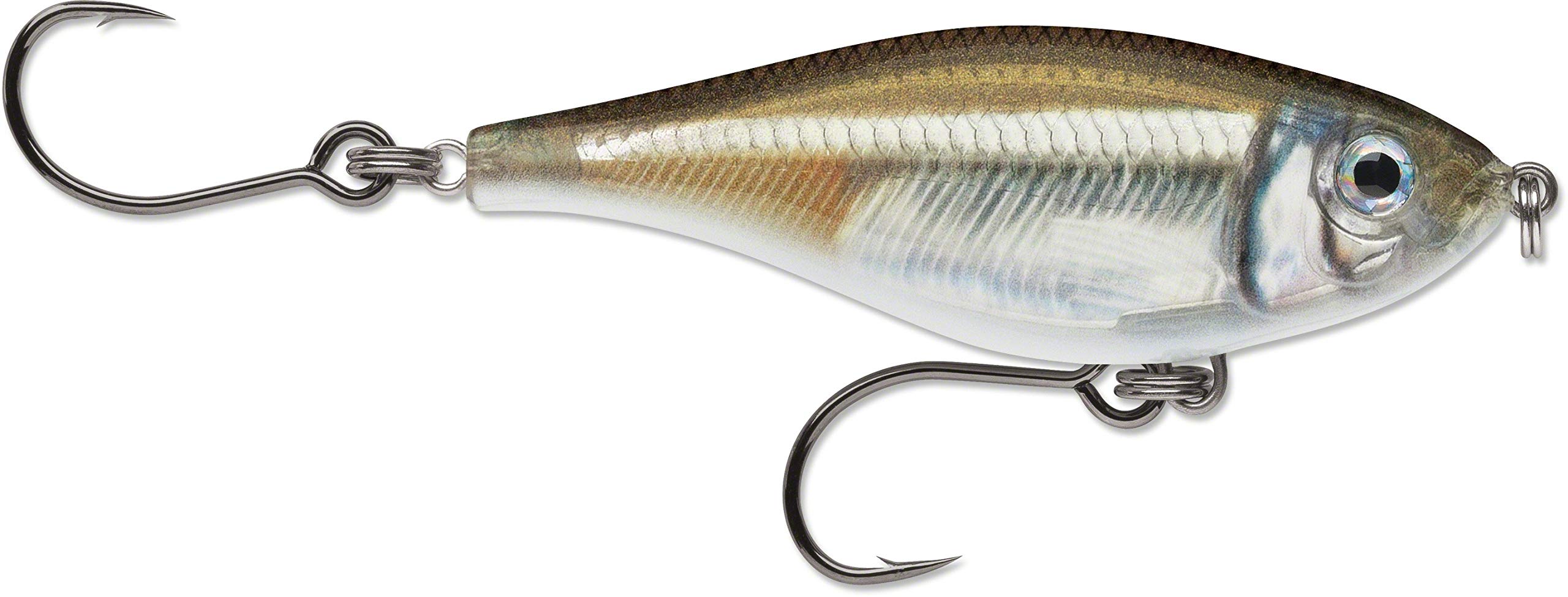 Rapala X-Rap Twitchin' Mullet Lure with Two No. 2/0 Hooks, 0.3-0.6 m Swimming Depth, 8 cm Size, Mangrove Minnow