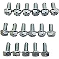 Z Whip Transmission PAN Bolt KIT 17PCS Compatible with Chevy GM TH350 TH400 Powerglide Ford C4 C5 C6 AOD FMX Chrysler 904 727 Torqueflite Automatic Trans Hex Flange Bolts 5/16-18