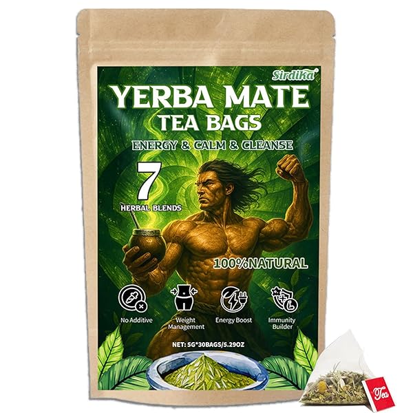 YERBA MATE TEA BAGS, 7 IN 1 SUPER...