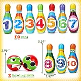 CITSKY Kids Bowling Set 3-6 Years Foam Balls Bottles Educational Toy Gift view 7