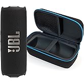 JBL Flip 7 (Black) + Bundle with divvi! Protective Hardshell Case (Black)