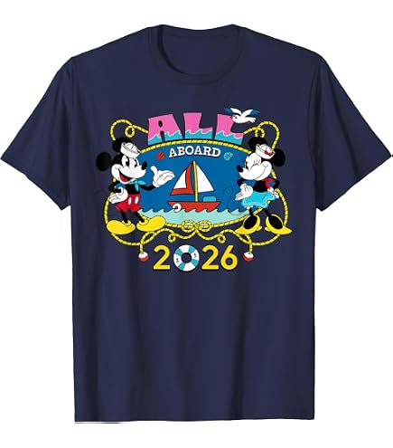 Amazon.com: Disney Shirts Mickey & Minnie Mouse Bon Voyage Ship