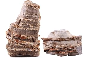 Lifegard Aquatics Aquascaping Crema Pagoda Rock 18 Lb Kit – Decorative Aquarium Rocks, Fish Tanks – 18 Lbs Kits