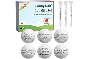 HahaHome Funny Golf Ball Gift Set for Dad, Mom, and Golfers - Funny Golf Gifts for Men
