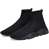 Casbeam Men's Running Knit Comfortable Lightweight Breathable Casual Sports Shoes Fashion Sneakers Slip-On Walking Shoes