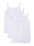 Feathers Girls Solid Rib White Snug Fit Tagless