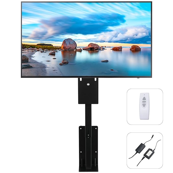 Pinty Motorized TV Mount Lift with Remote Control for 32"57" TVs