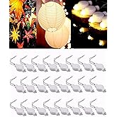 LOGUIDE Small LED Lights, 24 Pack, Battery Powered for Paper Lanterns,Balloons,Floral,Weddings & Festival Decorations (Warm White)