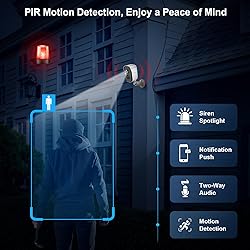 Security Cameras Wireless Outdoor, 2K Battery