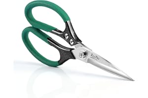 RooPro Heavy Duty Scissors All Purpose, 8.5 inch Stainless Steel Utility Sharp Shears, Aluminum Alloy Handle for Cutting Cardboard,Carpet,Fabric,Leather,Rope,Rubber,Plastic and Kitchen or Workshop Use