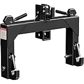 YITAMOTOR 3 Point Quick Hitch for Category 1 Tractor, 3000 lbs 3-Pt Attachment with 2" Receiver Trailer Hitch Adaptation with 5 Level Adjustable Bolt