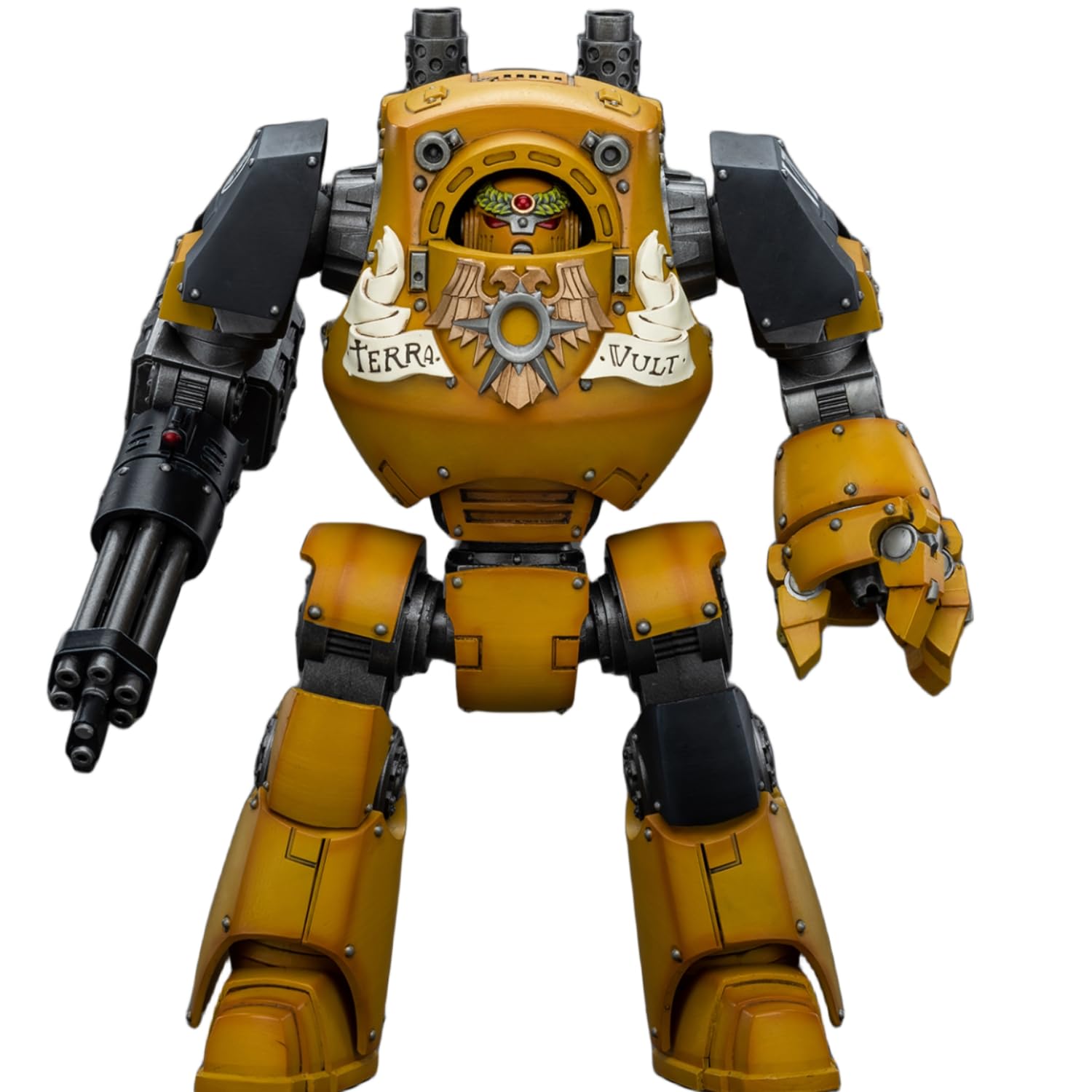 HiPlay JoyToy Warhammer The Horus Heresy Collectible Figure: Imperial Fists Contemptor Dreadnought 1:18 Scale Action Figures JT9411
