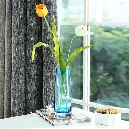 European Coloured Glass Vase Transparent Ikea Vases Living