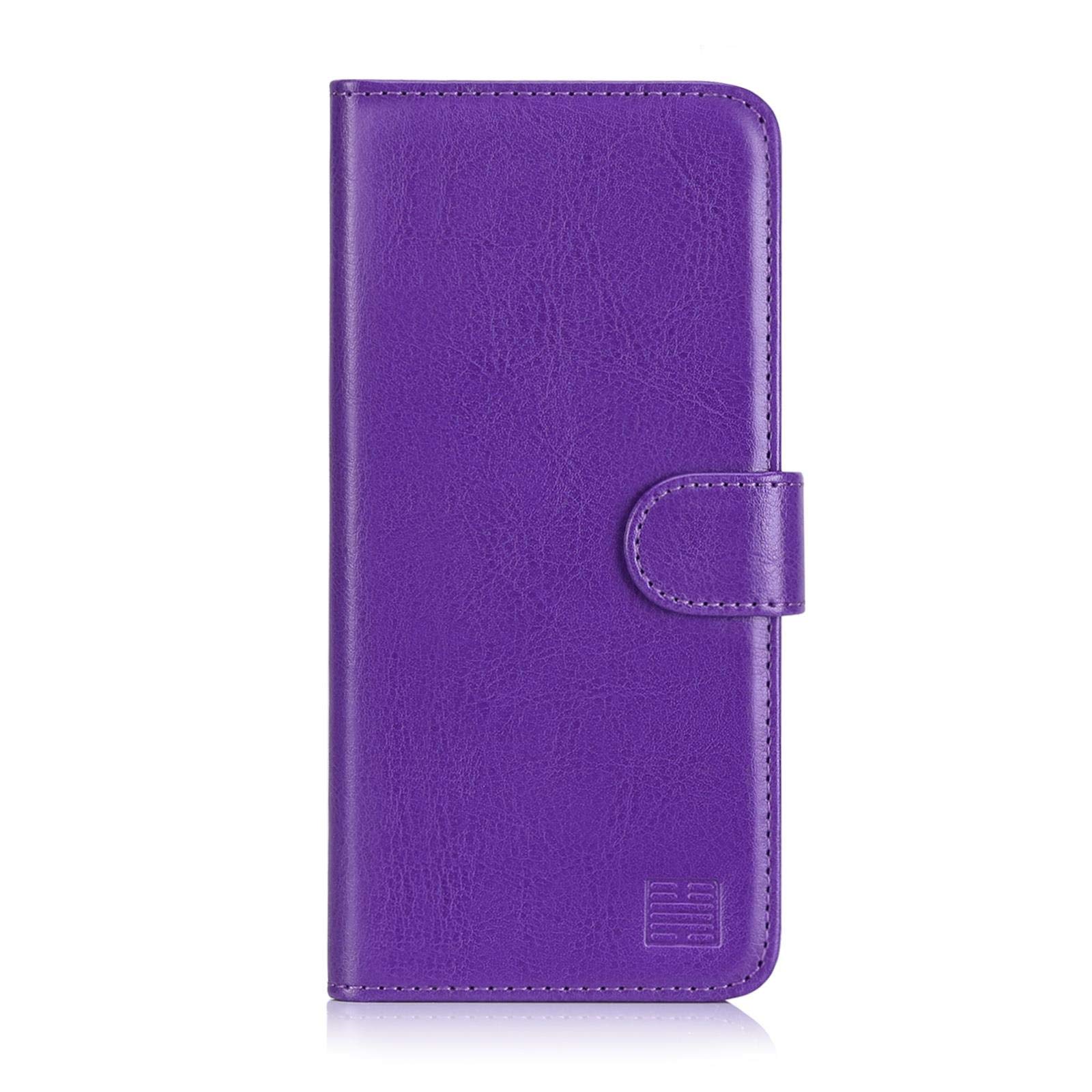 32nd Book Wallet PU Leather Case Cover for Google Pixel 3A, Flip Case With RFID Blocking Card Slots, Magnetic Closure and Built In Stand - Purple — image 1