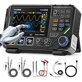 FNIRSI 2D15P 100MHz 3-in-1 Oscilloscope Multimeter DDS Signal Generator | 2 Channel Digital Oscilloscope 500MS/s, 19,999 Counts TRMS Rechargeable Multimeter, 4.3'' Touchscreen for Electronics Repair