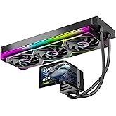 Jungle Leopard Chill Arc 360mm AIO CPU Cooler, 6.67" 2K AMOLED Screen-BK | Black 320W TDP Water Liquid Cooling | ARGB Fans | Intel LGA1851/1700/115X &amp; AMD AM5/AM4 Compatible| Low noise