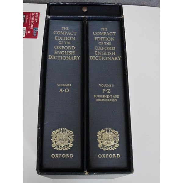 Compact Edition of the Oxford English Dictionary (2 Volumes
