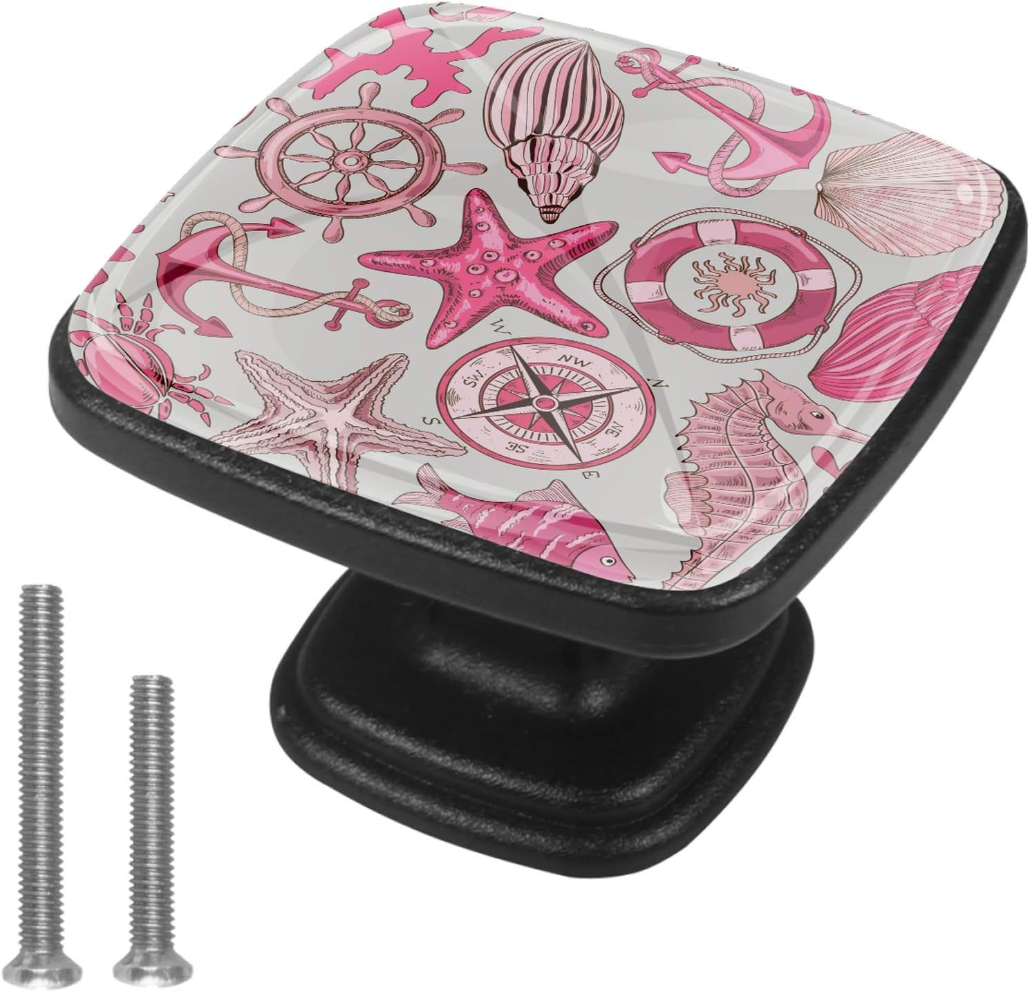 Tiradores para cajones de cocina Brújula de timón estrella de mar