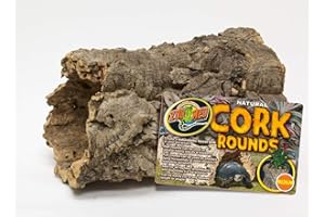 DBDPet All Natural Virgin Medium Cork Round or Half-Round for Reptiles - Includes Pro-Tip Guide - Create a Forest in Your Terrarium