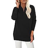 CRAZY GRID Womens Casual Long Sleeve Pullover Sweaters Fashion Ribbed Knit Loose Thumb Holes Jumper Tops