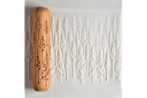 MKM Pottery Tools Wood Big Hand Rollers for Clay (BHR-150 Evergreen Forest)