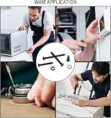 HAOCHEN M2.5 Screw Set 840Pcs Hex Button Pan Flat Head Nuts Washers Carbon Steel view 7
