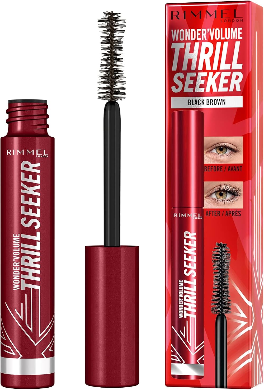 Rimmel London Thrill Seeker Mascara Brown Black Volumizing Mascara