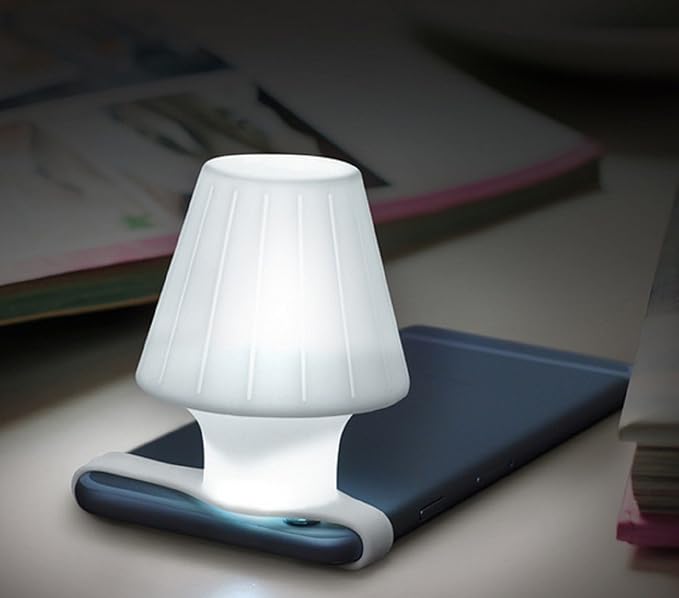 ShopAIS Silicone Travelamp Light Diffuser Smartphone Flashlight Mood Lamp (White)