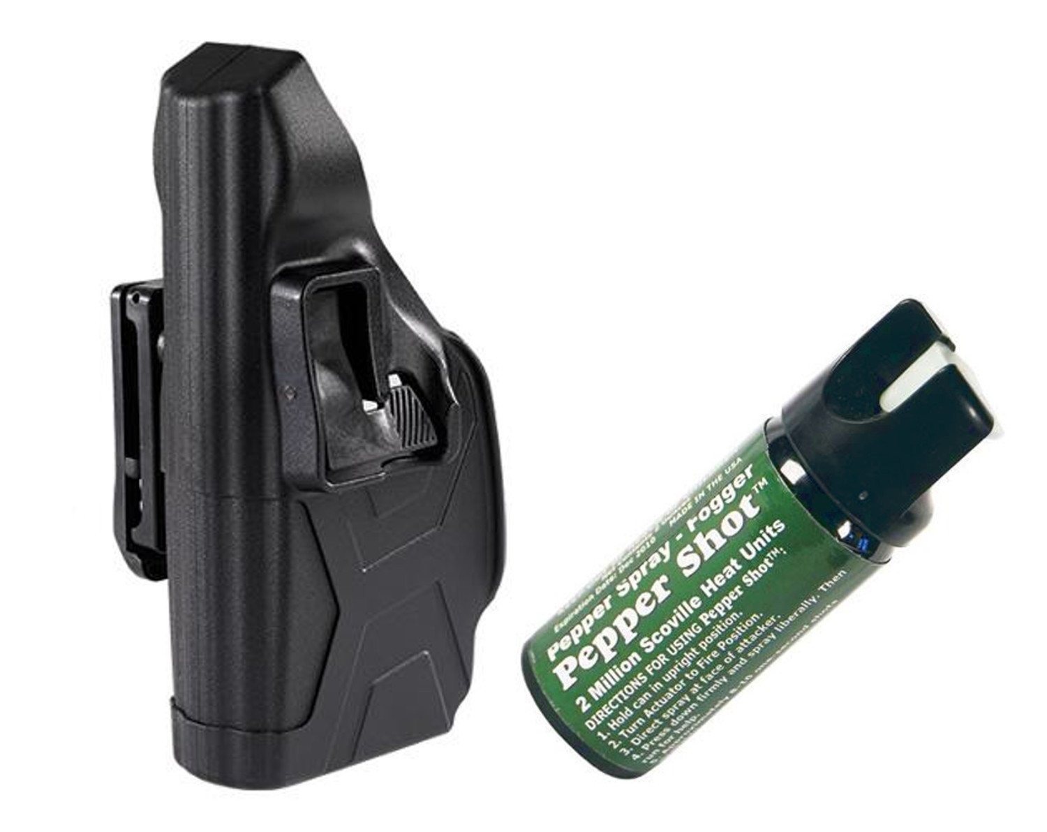 Taser X2 Defender Blackhawk Right Hand Holster & 1 Pepper Shot 2 oz