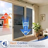 Lifetree Reflective Window Film Privacy Anti Glare See Out Not In 90x200cm Black view 3
