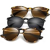 SUNGAIT Premium Vintage Round Sunglasses for Women Men Classic Retro Trendy Style