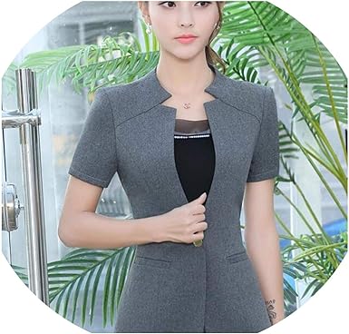 short sleeve plus size blazer