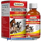 Dewormer for Horse, Dewormer for Goat and Cattle &amp; More, Ivermectin Liquid for All Wormers, Tapeworms, Roundworms &amp; Hookworms