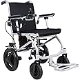 Klano KL40 - World Lightest (only 30lbs) Foldable Electric Wheelchair - Travel Size with Detachable Battery - Airline Approved - User Friendly - 10 mi Cruise Range (Model1)
