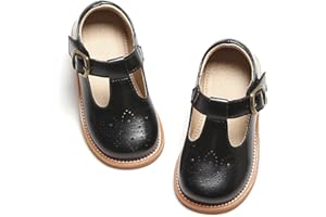 Otter MOMO Toddler Little Girls Oxford Shoes Mary Jane Flat T-Strap School Uniform Party Dress Shoes