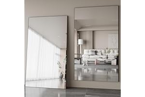 Fitcleer Full Length Mirror, 71"x47" Oversized Mirror Large Standing Mirrors, Tall Mirrors Body Floor Mirror for Bedroom Livi