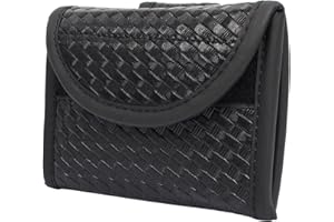 [Fpbiagoq] Flat Latex Glove Pouch PU Leather Glove Organizer Basket Weave Glove Holder Depobbles Glove Holder PU Leather Glov