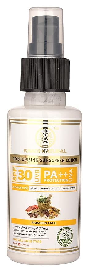 Khadi Natural Moisturising Sunscreen Lotion - SPF 30 Pa++, 100ml