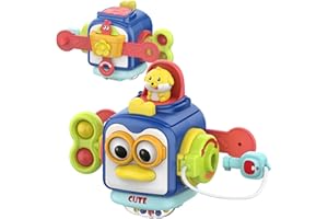 SOONYANG Activity Cube Montessori Toys, Activity Cube Toys for 1 Year Old Boy, Learning Toys for Toddlers 1-3, One Year Old B