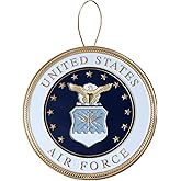 Air Force Heroes Series Holiday Ornament - Officially Licensed Air Force Medallion- Die Cast Metal