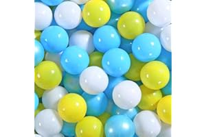 BBRUN Colorful Ball Pit Balls Blue Ocean 170 Balls for Babies Ball Pit Kids Play Tents,Children Soft Plastic Pool Balls for Birthday Decorations Parties Playground Toys Pool Balls