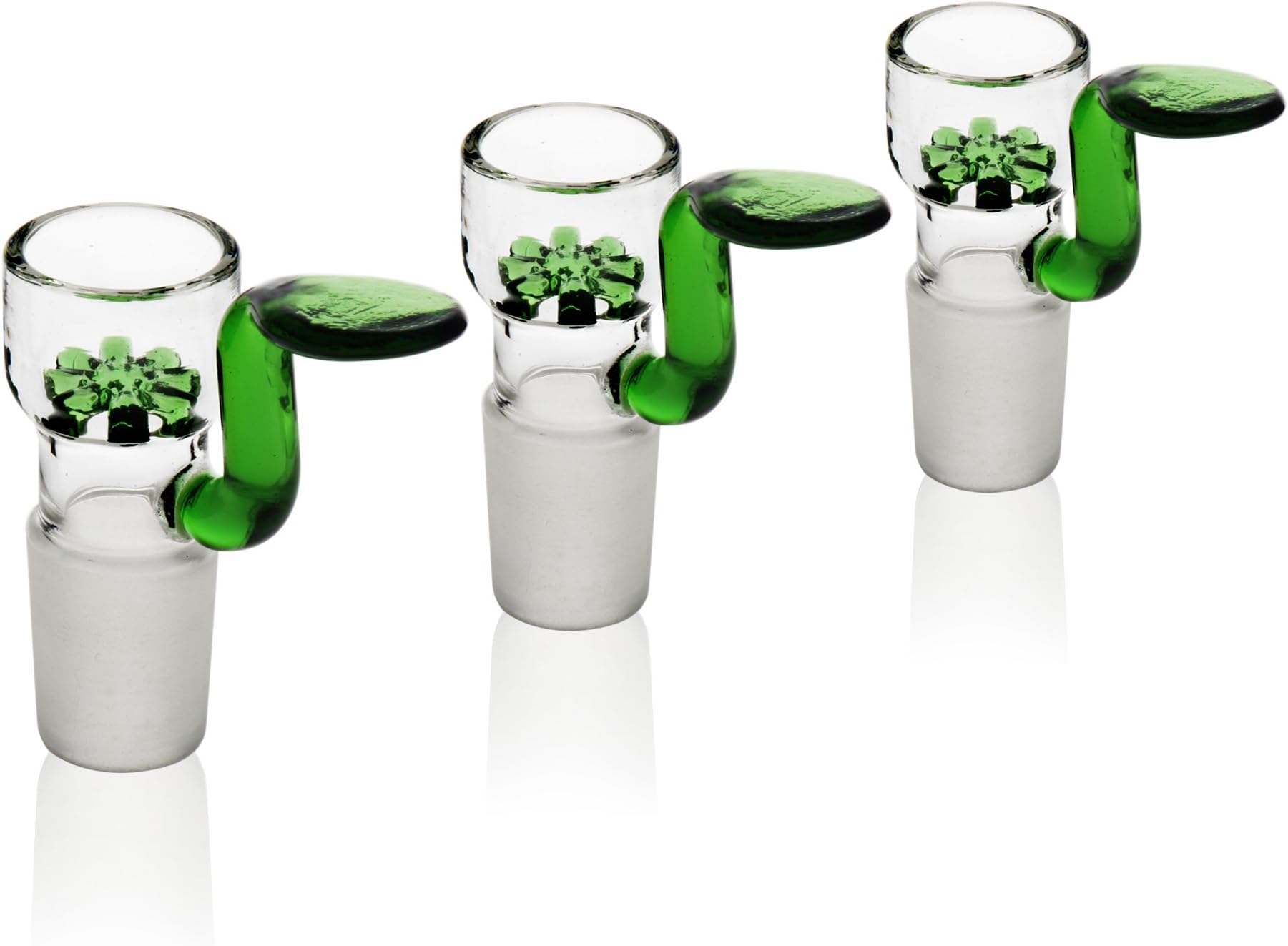 REAMIC Green Glass Bong Bowl Joint 18.8mm Thick Glass Ash Catcher for Smoking Accessories …