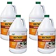 Rid-O-Rust Outdoor Liquid Rust Stain Remover, Removes Stains, Calcium, and Limescale from Concrete, Vinyl Siding, and More, 1 Gallon Bottles (4 Pack)