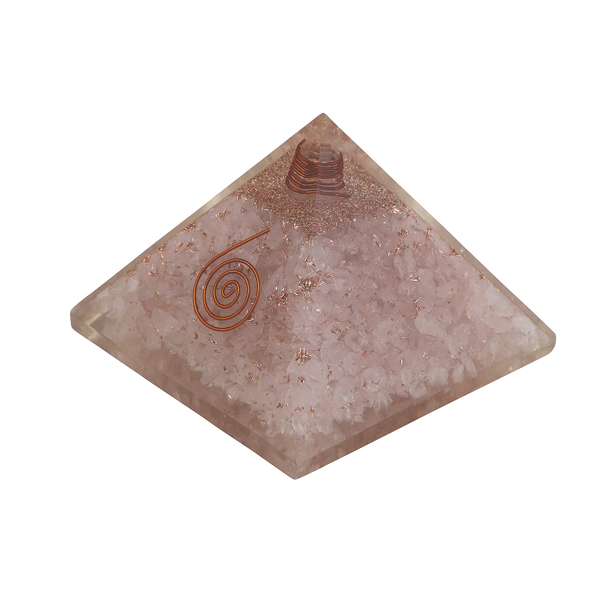 Crocon Rose Quartz Orgone Pyramid Gemstone Energy Generator For Reiki |  Desertcart Brunei