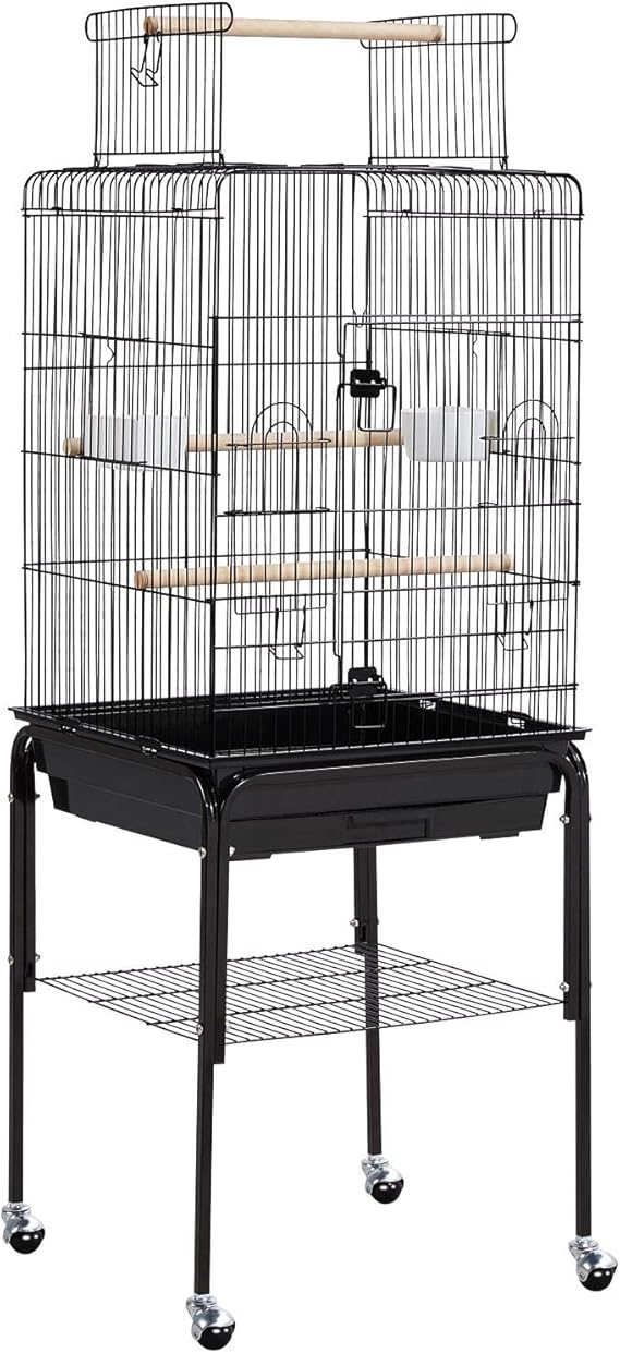 Topeakmart Open Top Standing Bird Cage with Removable