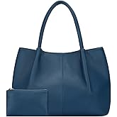 KKXIU Tote Bag for Women Vegan Leather Shoulder Purse Large Capacity Travel Bag