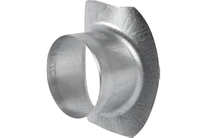 Vent Systems 6" to 4" Inch Saddle Branch for HVAC systems - Collar Connector for Optimal and Efficient Airflow. Round Duct Takeoff for Duct Connection. Perfect for Upgrade and Retrofit Projects